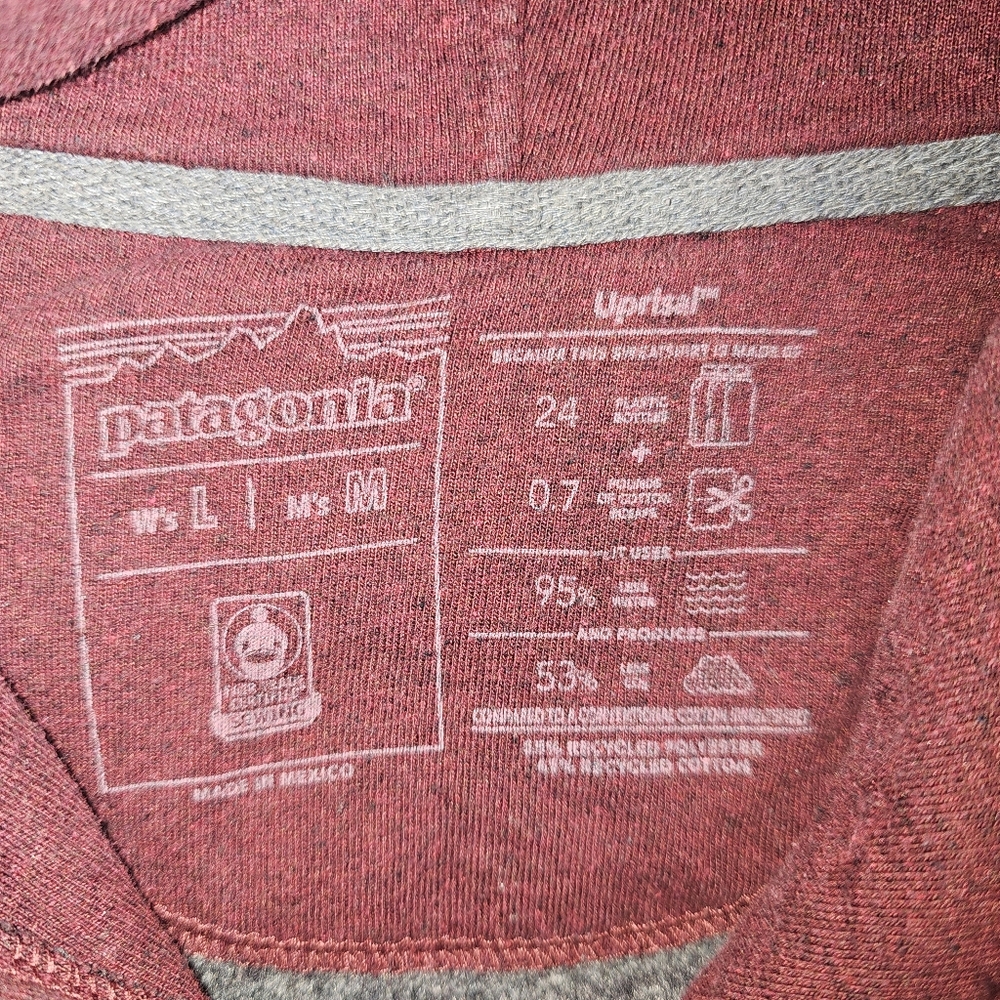 Patagonia Uprisal Maroon Hoodie - Picture 5 of 7
